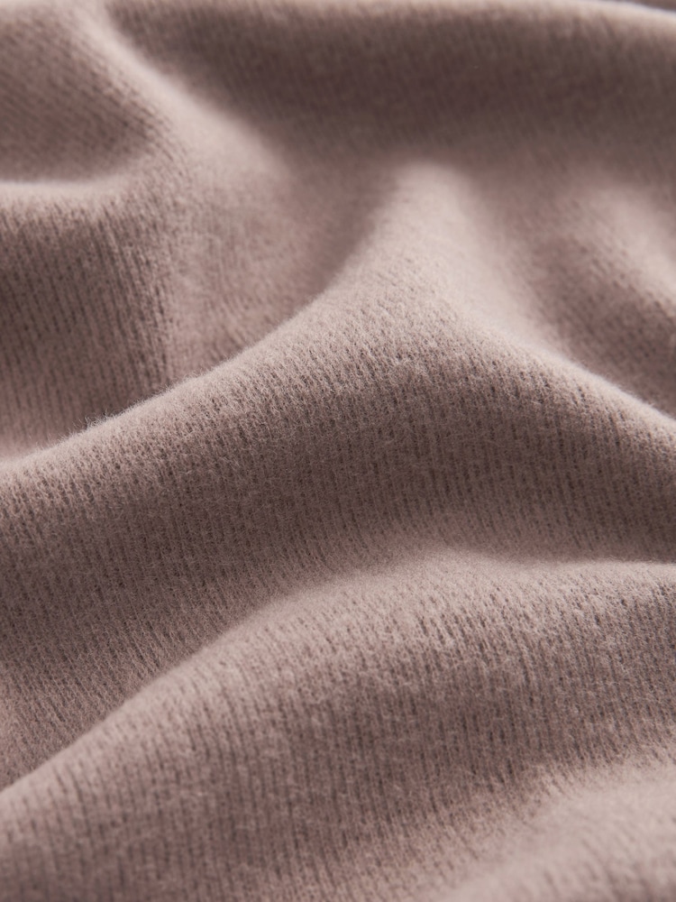 Neutrale Farbe - Cosy Soft Touch Column Midi Skirt - Bild 8 von 8