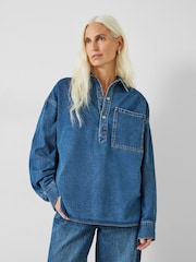 Hush Blue Daya Denim 100% Cotton Shirt - Image 1 of 5