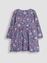 JoJo Maman Bébé Cornflower Toadstool Floral Button Front Dress - Image 1 of 3