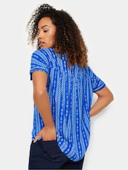 M&Co Blue Print Blouse - Image 2 of 6