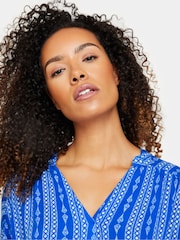 M&Co Blue Print Blouse - Image 3 of 6