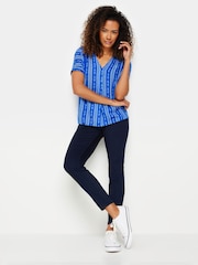 M&Co Blue Print Blouse - Image 4 of 6