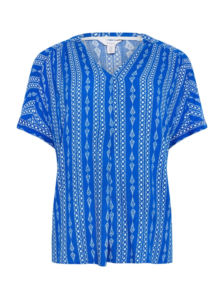 M&Co Blue Print Blouse - Image 6 of 6