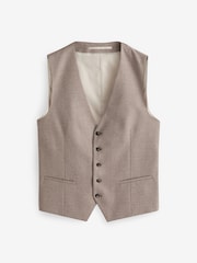 Skopes Natural Jodrell Marl Tweed Tailored Fit Suit Waistcoat - Image 1 of 2