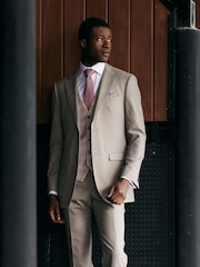 Skopes Natural Jodrell Marl Tweed Tailored Fit Suit Waistcoat - Image 2 of 2