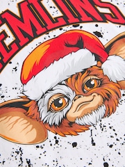 White Ground Licensed Christmas Gremlins 100% Cotton T-Shirt (3-16yrs) - Image 4 of 4
