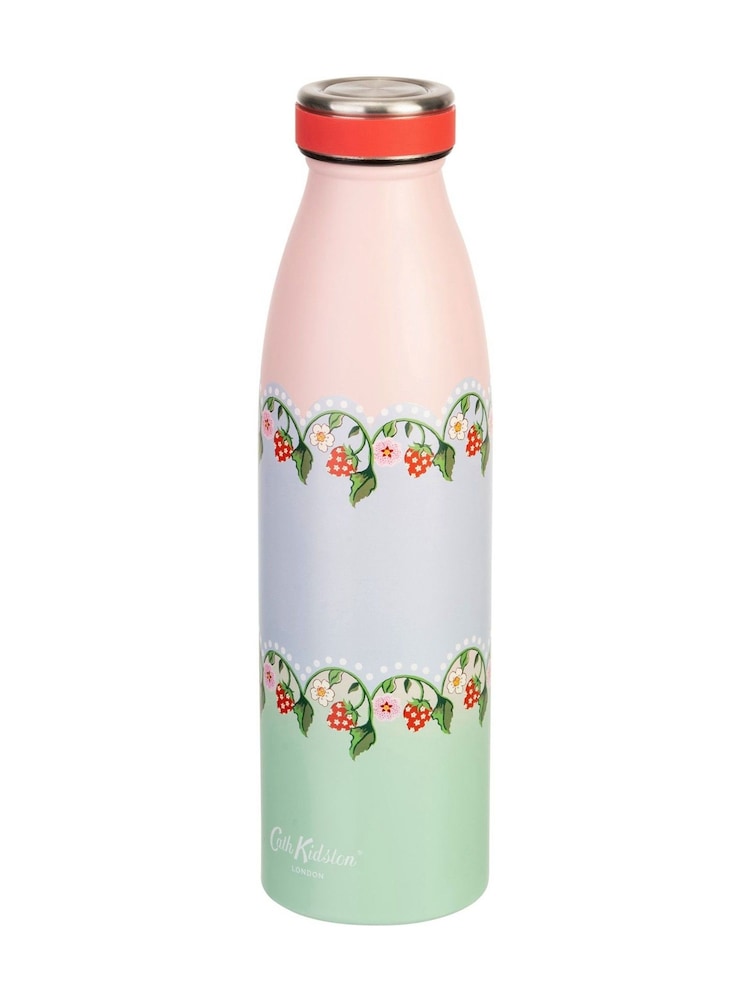 Cath Kidston Strawberry Stainless Steel Water Bottle 460ml - Image 2 of 2