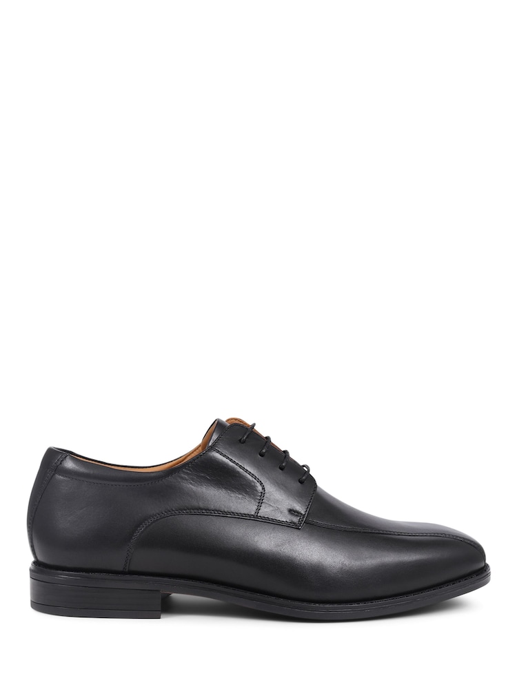 Pavers Black Pavers Smart Leather Lace-Up Black Shoes - Image 1 of 5