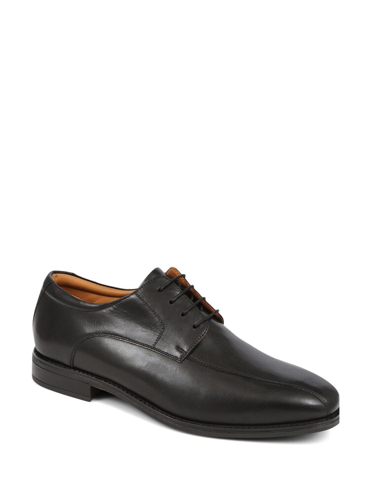 Pavers Black Pavers Smart Leather Lace-Up Black Shoes - Image 2 of 5