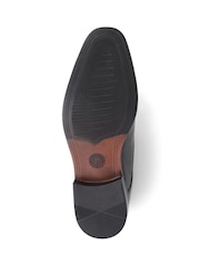 Pavers Black Pavers Smart Leather Lace-Up Black Shoes - Image 5 of 5