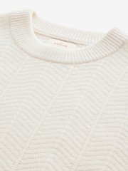 Ecru White Regular Fit Signature Lambswool/Cashmere Blend Crew Jumper - Image 7 of 7