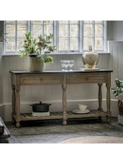 Gallery Home Natural Eastfield 2 Drawer Console Table - Image 1 of 8