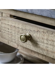 Gallery Home Natural Eastfield 2 Drawer Console Table - Image 9 of 13