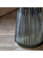 Gallery Home Blue Marrakesh Glass and Marble Side Table - Image 5 of 6