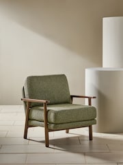 MADE.COM Forrest Green Pax Boucle Lars Accent Chair - Image 2 of 5
