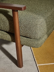 MADE.COM Forrest Green Pax Boucle Lars Accent Chair - Image 3 of 5