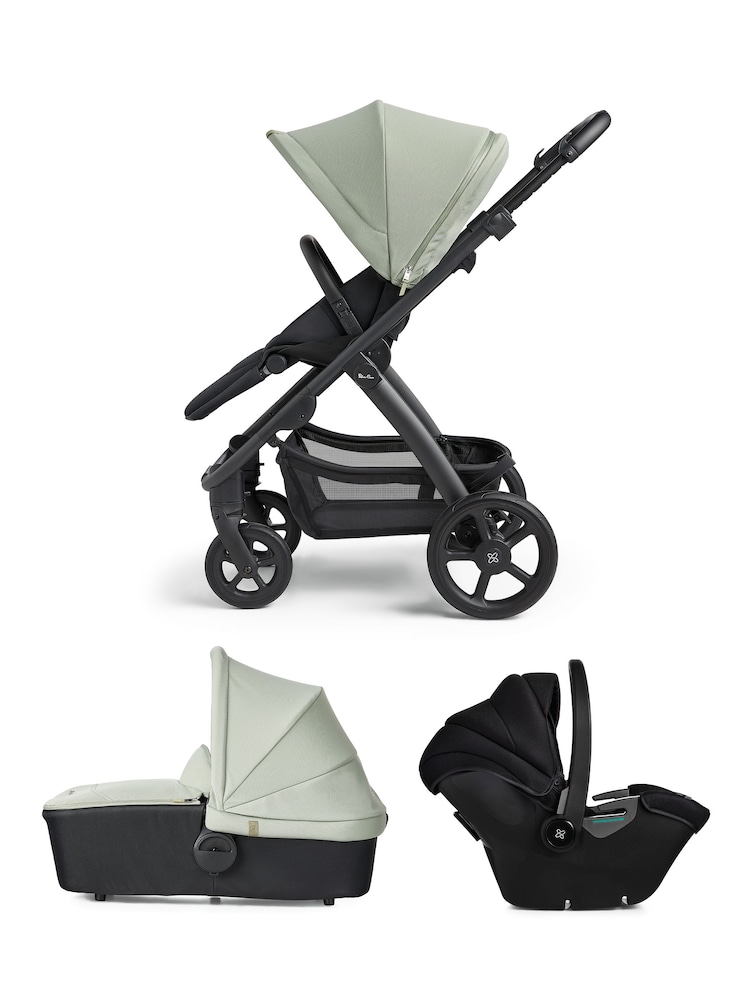 Silver Cross Green Tide 3-in-1 Travel System Bundle - Image 1 of 6