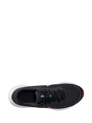 Nike Black/Purple Revolution 7 Road Running Trainers - Image 3 of 4