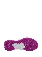 Nike Black/Purple Revolution 7 Road Running Trainers - Image 4 of 4