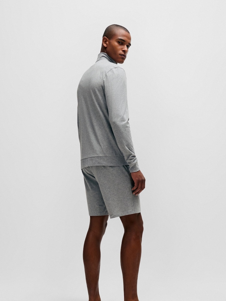 BOSS Grey Signature Detail Jersey Short Sets - Image 4 of 4
