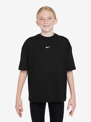 Negro - Nike Small Logo 100% Cotton T-Shirt - Imagen 1 de 3