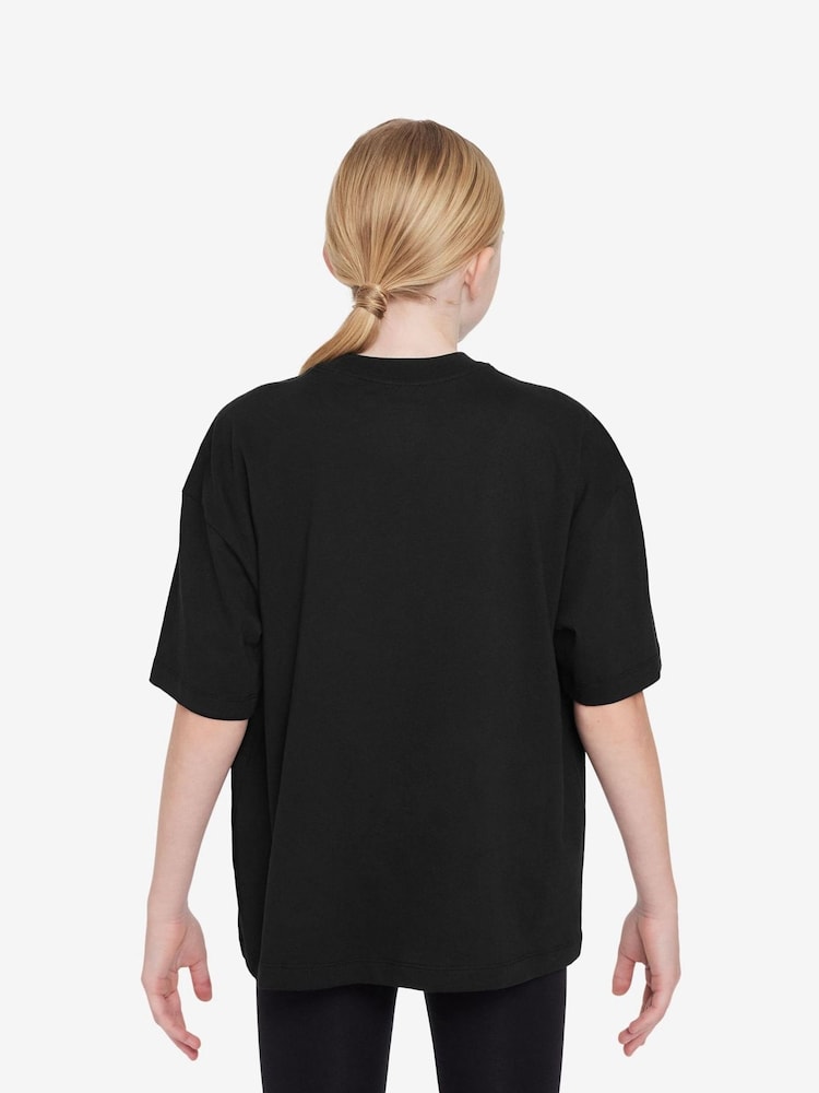 Negro - Nike Small Logo 100% Cotton T-Shirt - Imagen 2 de 3