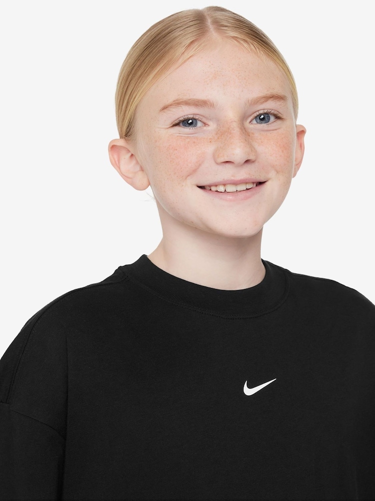 Negro - Nike Small Logo 100% Cotton T-Shirt - Imagen 3 de 3