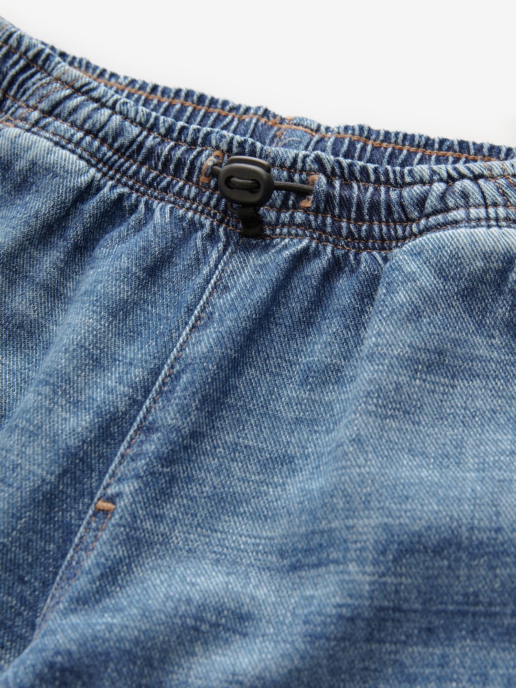 Blue Balloon Denim Cargo 100% Cotton Jeans with Elasticated Waist (3-16yrs) - Image 10 of 10