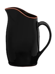 Interiors by Premier Black Calisto Glazed Terracotta Pitcher - Image 5 of 6