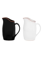 Interiors by Premier Black Calisto Glazed Terracotta Pitcher - Image 6 of 6