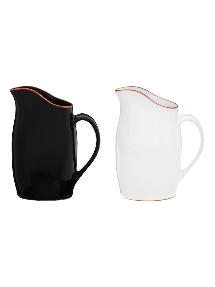 Interiors by Premier Black Calisto Glazed Terracotta Pitcher - Image 6 of 6