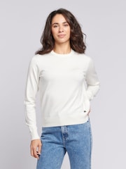 U.S. Polo Assn. White Regular Fit Womens Crew Neck Jumper - Image 1 of 7