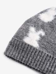 Charcoal Grey Bunny Baby Pom Hat (0mths-2yrs) - Image 2 of 2
