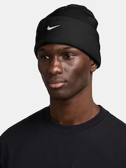 Nike Black Peak Swoosh Beanie - Image 1 of 4
