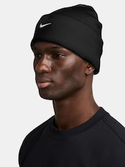 Nike Black Peak Swoosh Beanie - Image 3 of 4