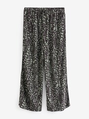 Hush Black Charcoal Mark Layla Printed Tie Waist Trousers - Image 5 of 5