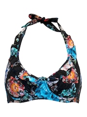 Pour Moi Black Lisbon Halter Underwired Bikini Top - Image 3 of 4