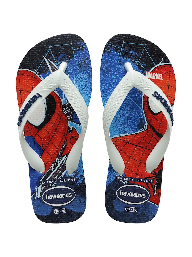 Havaianas Kids Top Marvel II White Sandals - Image 2 of 8