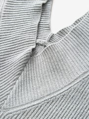 Grey Sparkle V-Neck Knit Jumper - Image 6 of 7