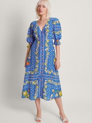 Monsoon Blue Paloma Tea Dress - Image 3 of 5