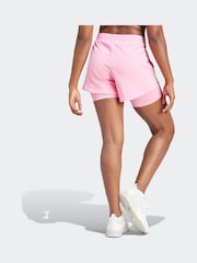 adidas Pink Aeroready Minimal 2-in-1 Shorts - Image 2 of 6