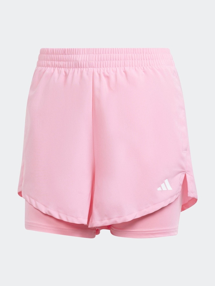 adidas Pink Aeroready Minimal 2-in-1 Shorts - Image 6 of 6