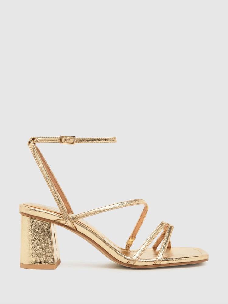 Schuh Sully Strappy Block Heels - Image 1 of 4 Schuh Sully Strappy Block Heels - Image 1 of 4
