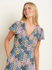 Brakeburn Blue Wildflower Meadow Wrap Dress - Image 6 of 6