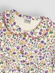 JoJo Maman Bébé Lilac Floral Cord Shirt Dress - Image 3 of 3