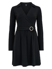 Pour Moi Bria Belted Slinky Stretch Dress - Imagen 3 de 4