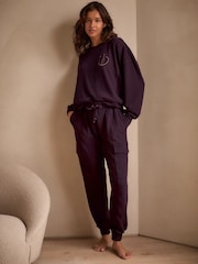 B by Ted Baker Пурпурный плиссированная ткань карго джоггеры - Изображение 1 из 8