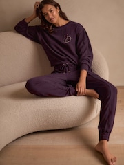 B by Ted Baker Пурпурный плиссированная ткань карго джоггеры - Изображение 2 из 8