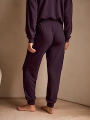 B by Ted Baker Пурпурный плиссированная ткань карго джоггеры - Изображение 3 из 8