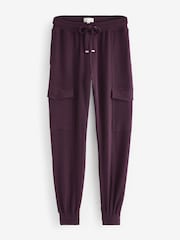 B by Ted Baker Пурпурный плиссированная ткань карго джоггеры - Изображение 6 из 8